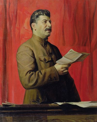 Portrait of Josif Stalin by Isaak Israilevich Brodsky